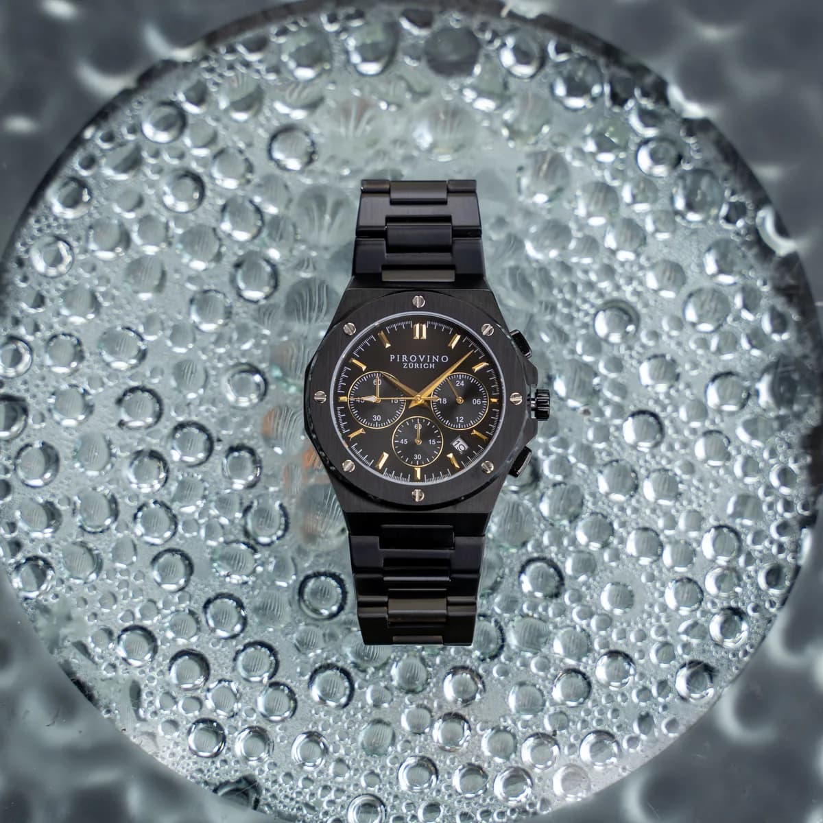 Black Bubble Background