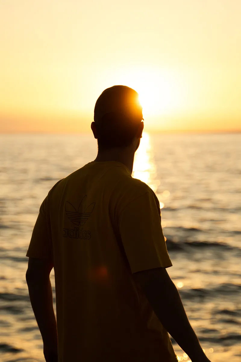 Portrait From Behind Sunset Croatia